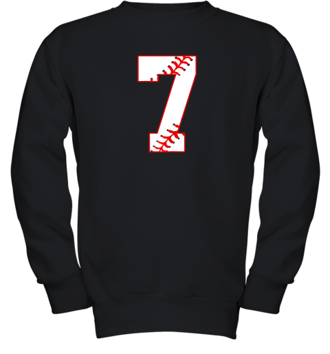 Cute Seventh Birthday Party 7th Baseball Shirt Born 2012 Youth Sweatshirt