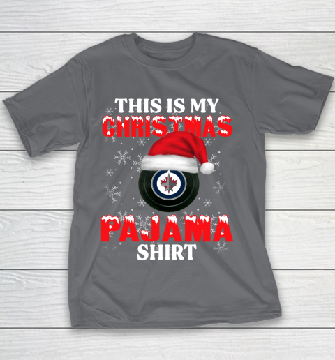 Winnipeg Jets This Is My Christmas Pajama Shirt NHL Youth T-Shirt 5