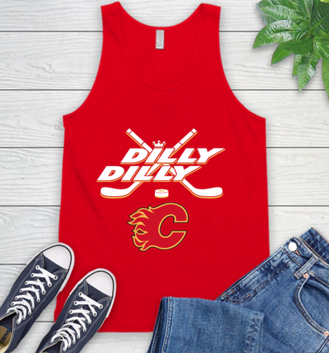 NHL Calgary Flames Dilly Dilly Hockey Sports Tank Top 6
