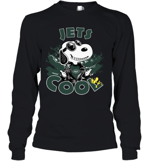 New York Jets Snoopy Joe Cool We're Awesome Youth Long Sleeve