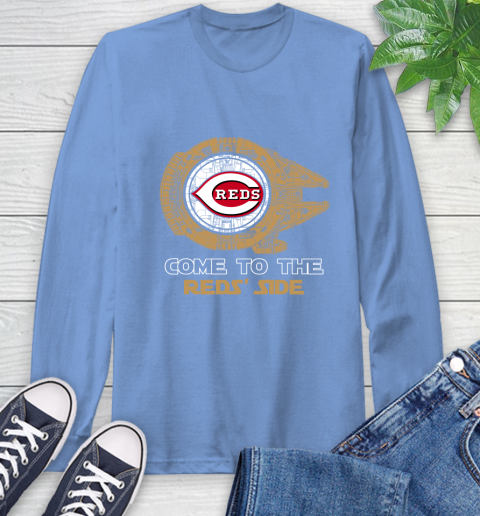 MLB Come To The Cincinnati Reds Side Star Wars Baseball Sports Long Sleeve T-Shirt 12