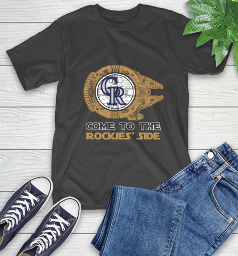 MLB Come To The Colorado Rockies Side Star Wars Baseball Sports T-Shirt