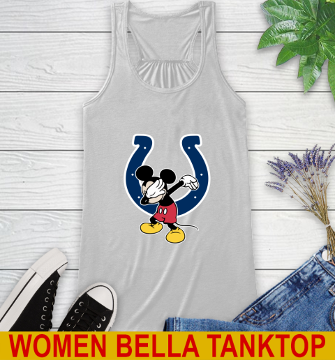 Indianapolis Colts NFL Football Dabbing Mickey Disney Sports Racerback Tank