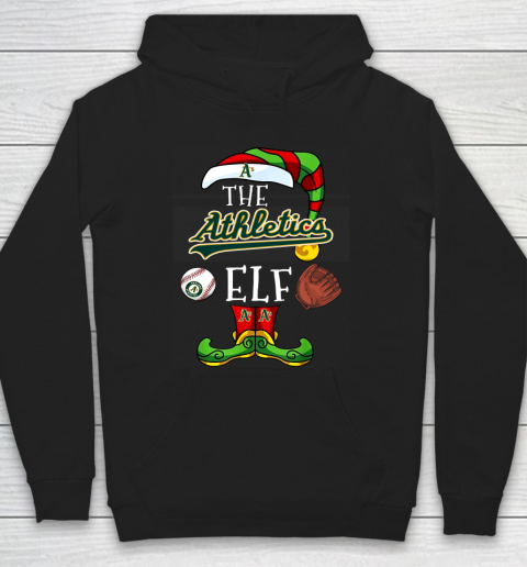 Oakland Athletics Christmas ELF Funny MLB Hoodie