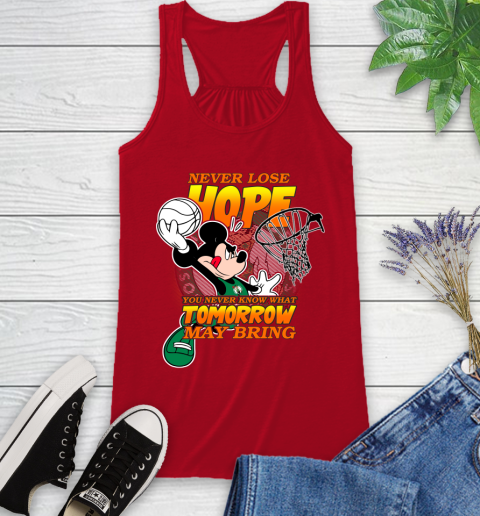 Boston Celtics NBA Basketball Mickey Disney Never Lose Hope Racerback Tank 5