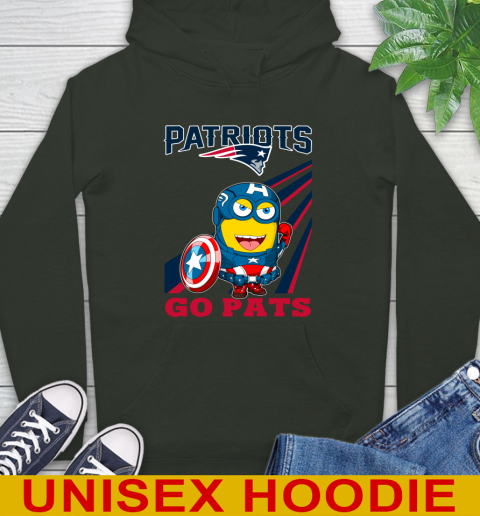 NFL Football New England Patriots Captain America Marvel Avengers Minion Shirt Hoodie 12