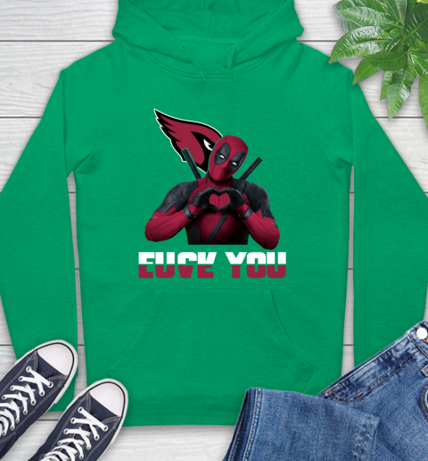 NHL Arizona Cardinals Deadpool Love You Fuck You Football Sports Hoodie 8