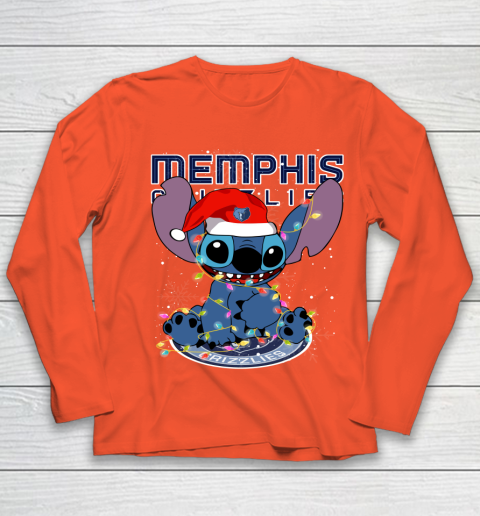 Memphis Grizzlies NBA noel stitch Basketball Christmas Youth Long Sleeve 2