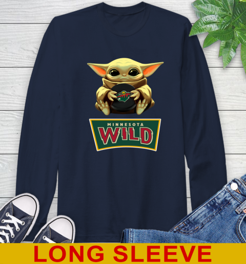 NHL Hockey Minnesota Wild Star Wars Baby Yoda Shirt 61