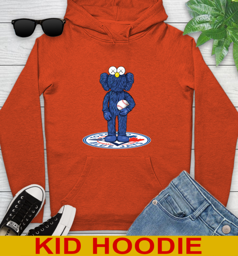 MLB Baseball Toronto Blue Jays Kaws Bff Blue Figure Shirt Youth Hoodie 5