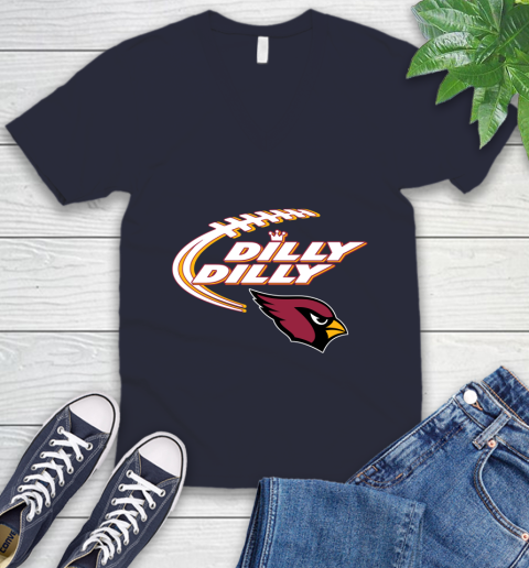 NFL Arizona Cardinals Dilly Dilly Football Sports V-Neck T-Shirt 3