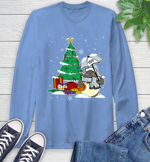 San Antonio Spurs NBA Basketball Cute Tonari No Totoro Christmas Sports Long Sleeve T-Shirt 12
