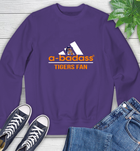 MLB A Badass Detroit Tigers Fan Adidas Baseball Sports Sweatshirt 4