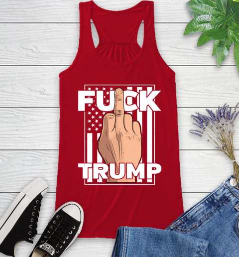 Fuck Trump Middle Finger Anti Republican T Shirt 39