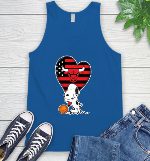 Chicago Bulls NBA Basketball The Peanuts Movie Adorable Snoopy Tank Top 5