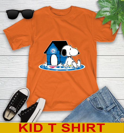 NBA Basketball Philadelphia 76ers Snoopy The Peanuts Movie Shirt Youth T-Shirt 7