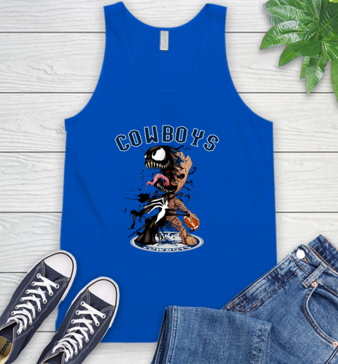NFL Dallas Cowboys Football Venom Groot Guardians Of The Galaxy Tank Top 5