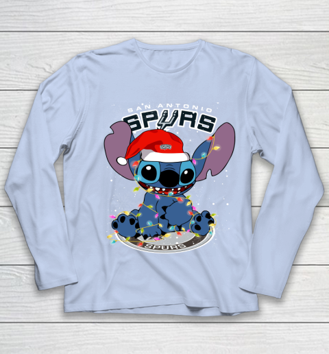 San Antonio Spurs NBA noel stitch Basketball Christmas Youth Long Sleeve 5