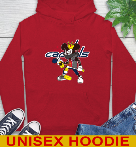 Washington Capitals NHL Hockey Mickey Peace Sign Sports Hoodie 10