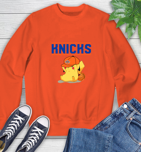 NBA Pikachu Basketball Sports New York Knicks Sweatshirt 4
