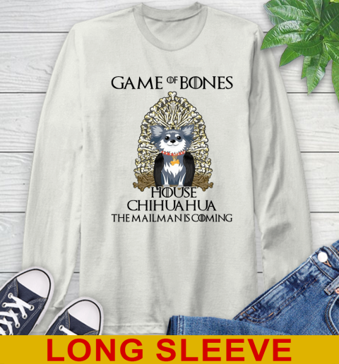 Game of bones house chihuahua dog the mailman is coming tshirt 56