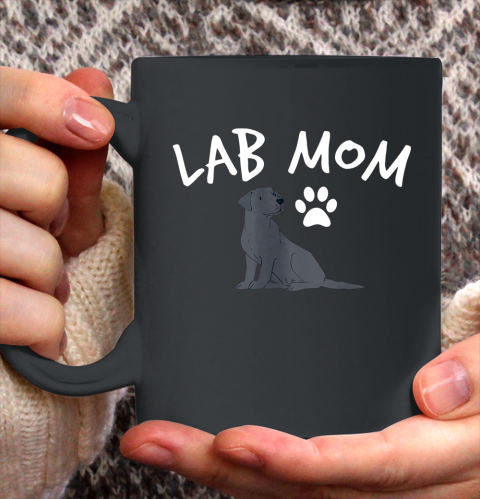 Dog Mom Shirt Labrador Retriever Lab Mom Dog Puppy Pet Lover Ceramic Mug 11oz