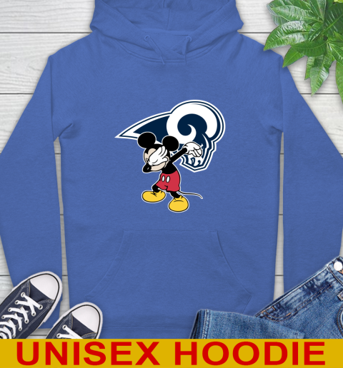 Los Angeles Rams NFL Football Dabbing Mickey Disney Sports Hoodie 9