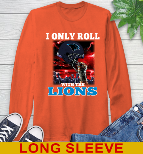 Carolina Panthers NFL Football I Only Roll With My Team Sports Long Sleeve T-Shirt 4