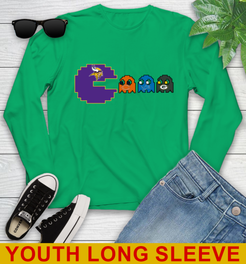 Minnesota Vikings NFL Football Pac Man Champion Youth Long Sleeve 7