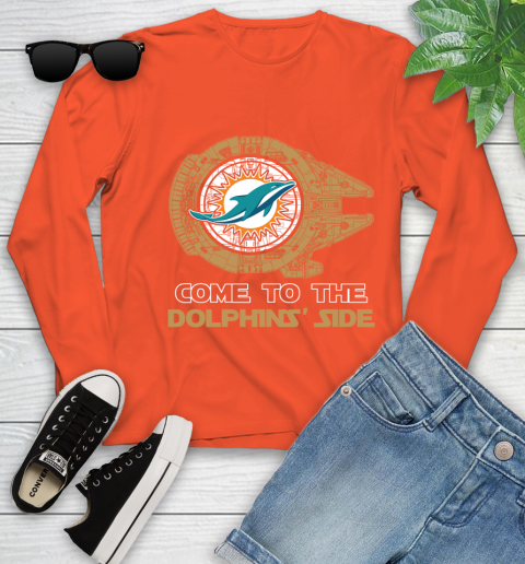 NFL Come To The Miami Dolphins Wars Football Sports Youth Long Sleeve 3