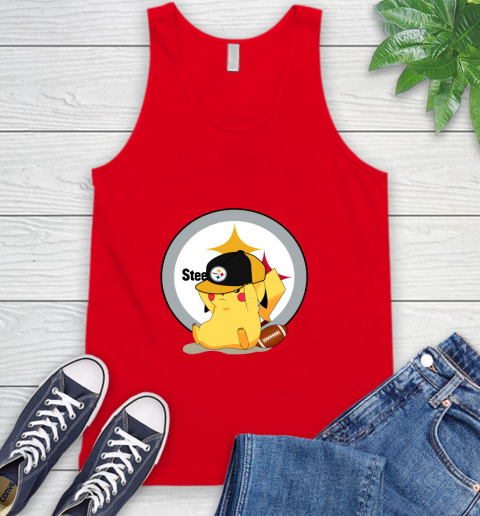 NFL Pikachu Football Sports Pittsburgh Steelers Tank Top 6
