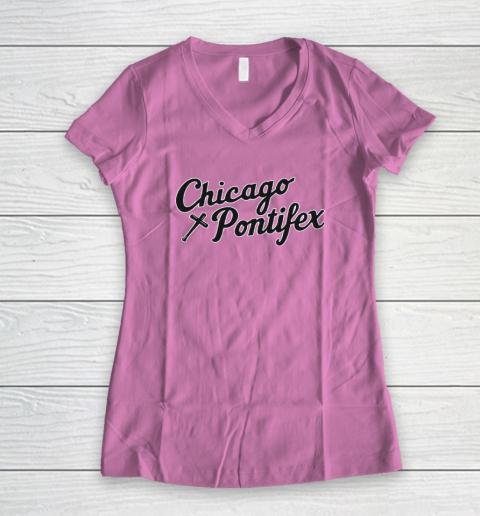 Chicago Pontifex Women's V-Neck T-Shirt 6