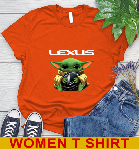 Star Wars Baby Yoda Hugs Lexus Car Shirt 87