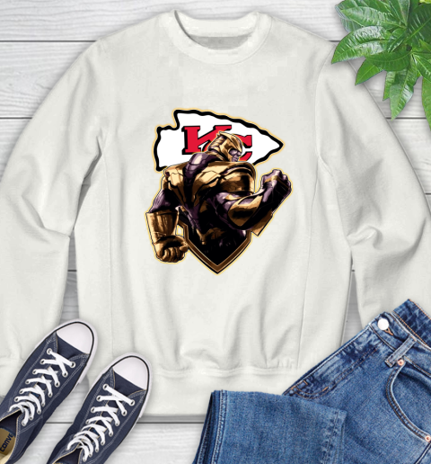 NFL Thanos Avengers Endgame Football Sports Kansas City Chiefs Sweatshirt