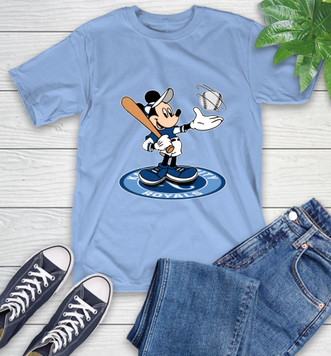 MLB Baseball Kansas City Royals Cheerful Mickey Disney Shirt T-Shirt 12