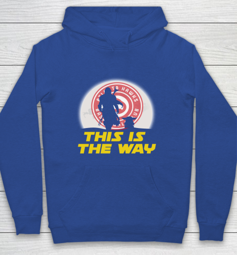 Atlanta Hawks NBA Basketball Star Wars Yoda And Mandalorian This Is The Way Youth Hoodie 6