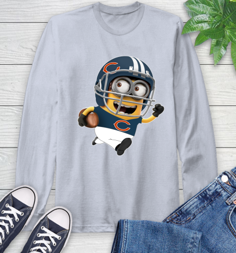 NFL Chicago Bears Minions Disney Football Sports Long Sleeve T-Shirt 6