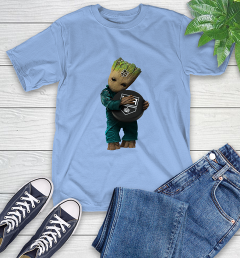 NHL Groot Guardians Of The Galaxy Hockey Sports Los Angeles Kings T-Shirt 11