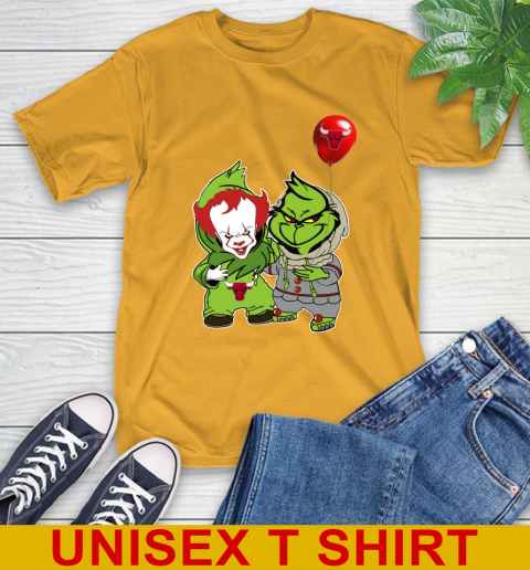 Chicago Bulls Baby Pennywise Grinch Christmas NBA Basketball T-Shirt 3