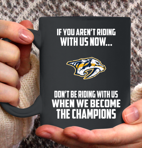 NHL Nashville Predators Hockey We Become The Champions Ceramic Mug 11oz 2