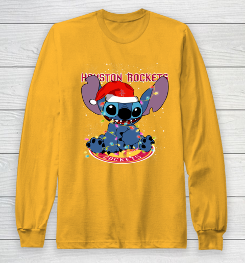 Houston Rockets NBA noel stitch Basketball Christmas Long Sleeve T-Shirt 2