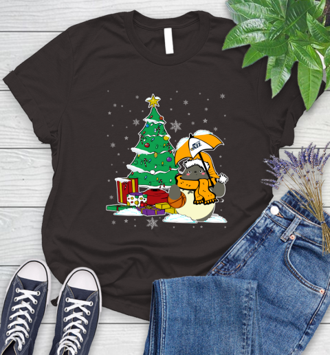 Utah Jazz NBA Basketball Cute Tonari No Totoro Christmas Sports Women's T-Shirt 11