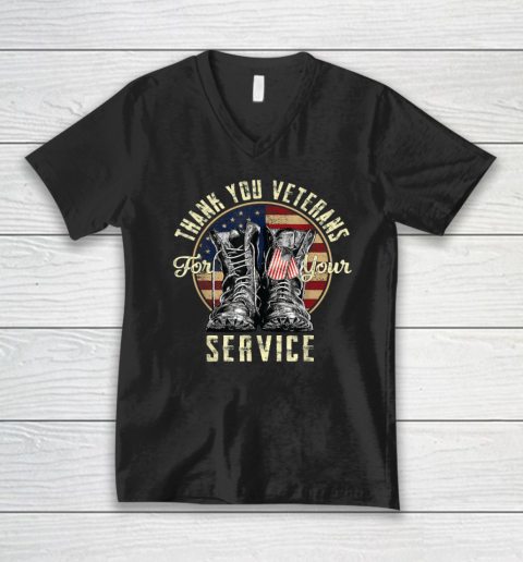 Thank you Veterans For Your Service Veterans Day V-Neck T-Shirt