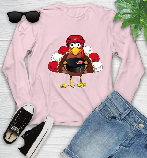 Carolina Hurricanes Turkey Thanksgiving Day Youth Long Sleeve 10