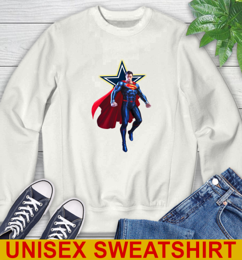 NFL Superman DC Sports Football Dallas Cowboys Sweatshirt