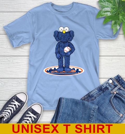 MLB Baseball New York Mets Kaws Bff Blue Figure Shirt T-Shirt 11