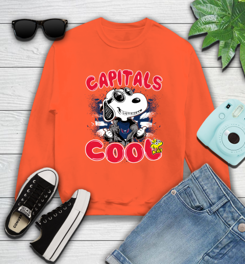 NHL Hockey Washington Capitals Cool Snoopy Shirt Sweatshirt - Image 4