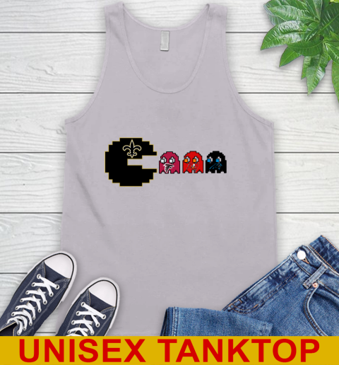 New Orleans Saints NFL Football Pac Man Champion Tank Top 4