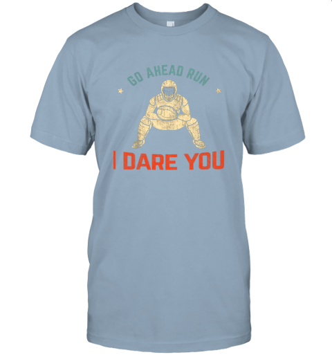 so72 kids baseball catcher youth quotes go ahead run i dare you shirt jersey t shirt 60 front light blue