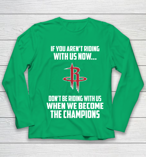 NBA Houston Rockets Basketball We Become The Champions Youth Long Sleeve 4